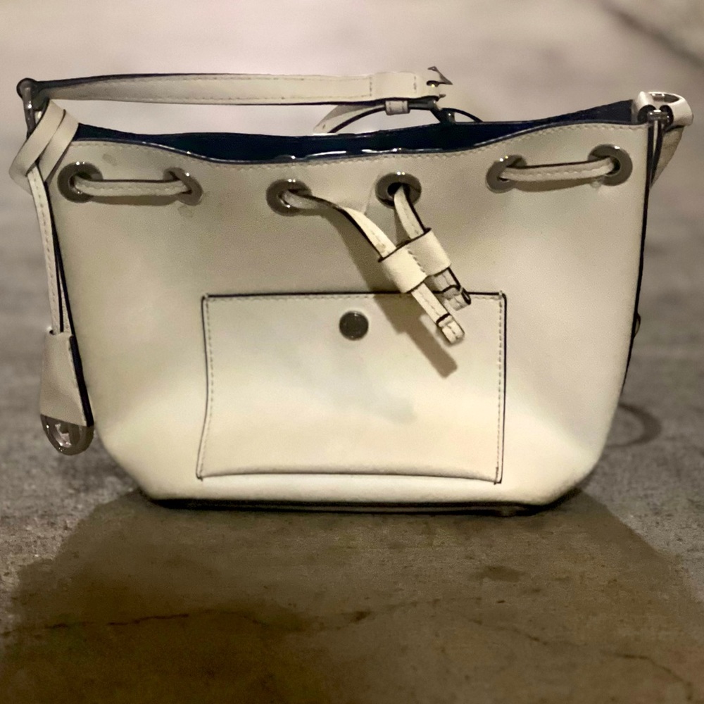 White Michael Kors leather purse